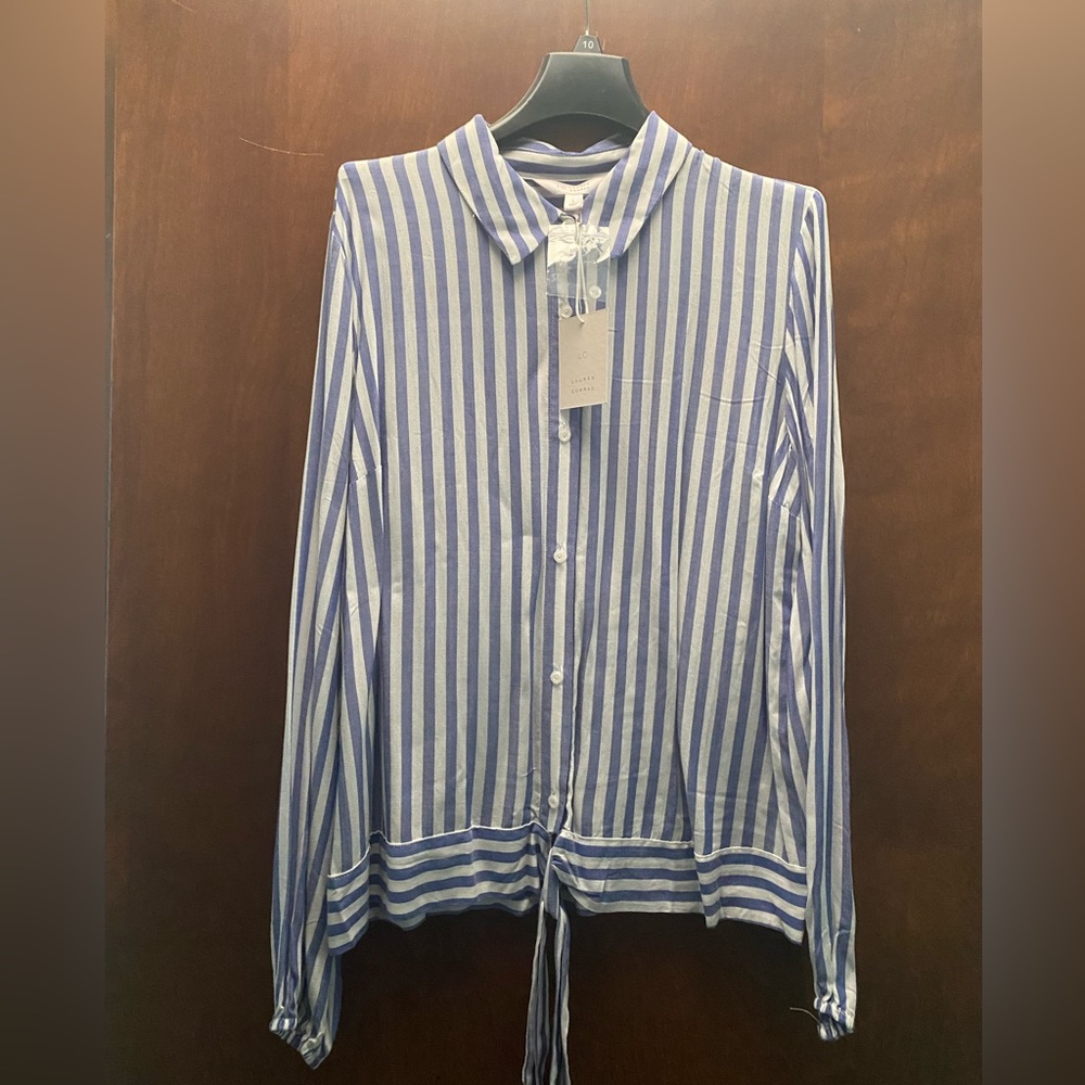 LC Lauren Conrad NWT tie waist blouse